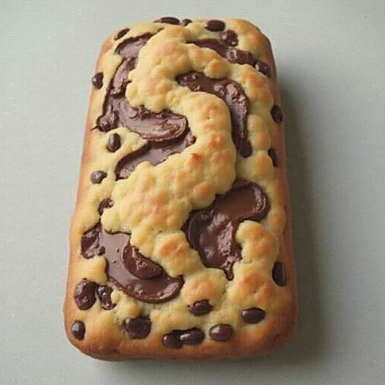 Image d'un pain au chocolat fraîchement cuit, avec une pâte feuilletée dorée et du chocolat fondant à l'intérieur.
