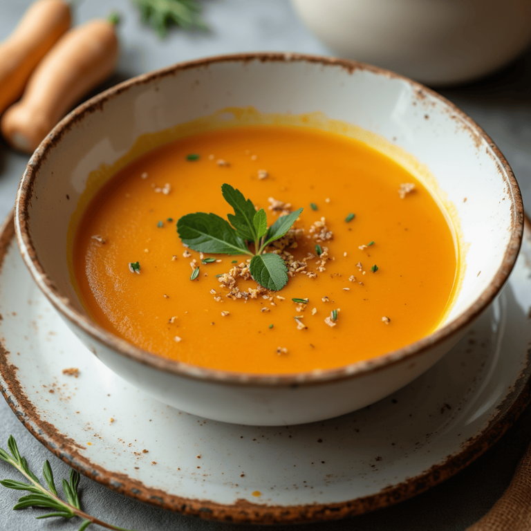 Un bol de velouté de potimarron facile, crémeux et savoureux, parfait pour un repas réconfortant d'automne.